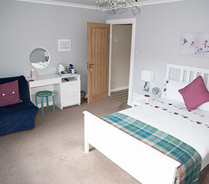 Family room en suite accommodation on the Isle of Skye in Scotland