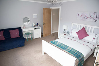 Family room en suite accommodation on the Isle of Skye in Scotland
